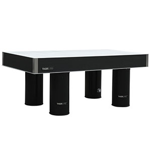 PTM11108-AL - Standard Series Optical Table (6' x 4.1' x 8.3in) with Active Supports
