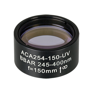 ACA254-150-UV - Air-Spaced Achromatic Doublet, AR Coating: 245 - 400 nm, f=150 mm