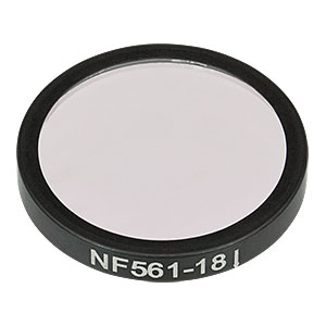 NF561-18 - Ø25 mm Notch Filter, CWL = 561 nm, FWHM = 18 nm