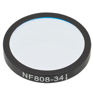 NF808-34 - Ø25 mm Notch Filter, CWL = 808 nm, FWHM = 34 nm