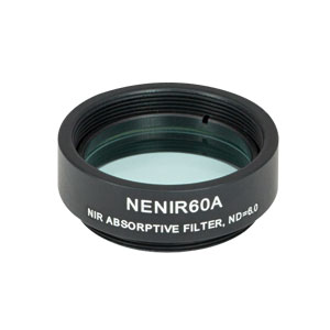 NENIR60A - Ø25 mm NIR Absorptive ND Filter, SM1-Threaded Mount, OD: 6.0