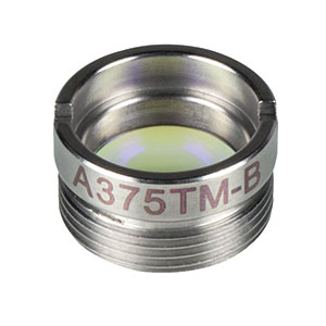 A375TM-B - f = 7.5 mm, NA = 0.3, WD = 5.59 mm, Mounted Aspheric Lens, ARC: 650 - 1050 nm