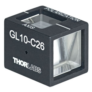 GL10-C26 - Mounted Glan-Laser Polarizer, Ø10 mm CA, 1064 nm V-Coating 