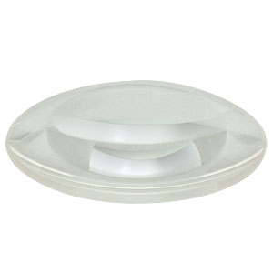 LA4372 - f = 150.5 mm, Ø75 mm UV Fused Silica Plano-Convex Lens, Uncoated