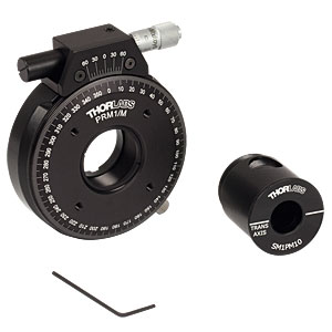 PRM1GL10/M - Ø1in High-Precision Rotation Mount with Polarizing Prism Mount, Metric
