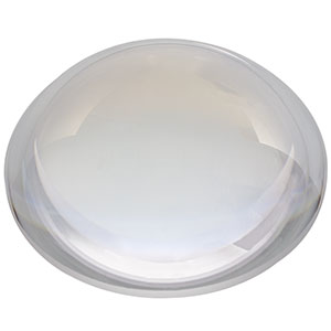 LA4384-UV - f = 90.0 mm, Ø75 mm UV Fused Silica Plano-Convex Lens, AR Coating: 245-400 nm 