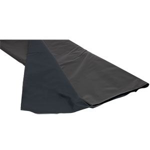 BK5 - Black Nylon, Polyurethane-Coated Fabric, 5' x 9'  (1.5 m x 2.7 m) x 0.005in (0.12 mm) Thick