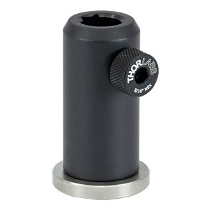 PH2E - Ø1/2in Pedestal Post Holder, Spring-Loaded Hex-Locking Thumbscrew, L=2.19in