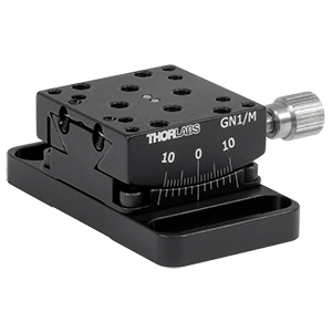 GN1/M - Small Goniometer with 25.4 mm Distance to Point of Rotation, ±10º, Metric
