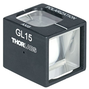 GL15 - Mounted Glan-Laser Polarizer, Ø15 mm CA, Uncoated 