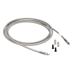 BFL200RS2 - Round-to-Linear Bundle, 7 x Ø200 µm Core Fibers, Solarization Resistant, SMA, 2 m Long