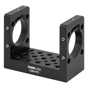 CBB1RC - 30 mm Cage System U-Bench, 1/4in-20 and 8-32 Tapped Holes, SM1 Flexure Mount