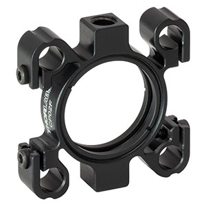 CP02F - SM1-Threaded 30 mm Flexure Cage Plate, 0.35in Thick, 2 Retaining Rings, Imperial