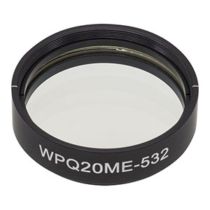 WPQ20ME-532 - Ø2in Mounted Polymer Zero-Order Quarter-Wave Plate, SM2-Threaded Mount, 532 nm