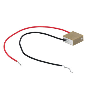 PA4GKW - Piezo Chip, 150 V, 3.4 µm Displacement, 7.0 x 7.0 x 3.0 mm, Pre-Attached Wires