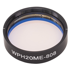 WPH20ME-808 - Ø2in Mounted Polymer Zero-Order Half-Wave Plate, SM2-Threaded Mount, 808 nm
