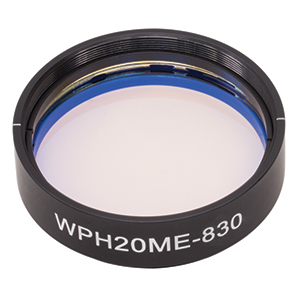 WPH20ME-830 - Ø2in Mounted Polymer Zero-Order Half-Wave Plate, SM2-Threaded Mount, 830 nm