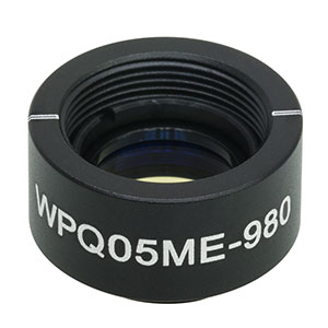 WPQ05ME-980 - Ø1/2in Mounted Polymer Zero-Order Quarter-Wave Plate, SM05-Threaded Mount, 980 nm