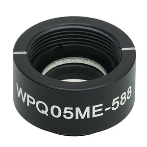 WPQ05ME-588 - Ø1/2in Mounted Polymer Zero-Order Quarter-Wave Plate, SM05-Threaded Mount, 588 nm
