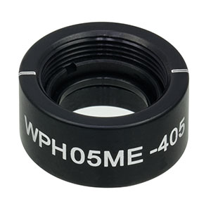 WPH05ME-405 - Ø1/2in Mounted Polymer Zero-Order Half-Wave Plate, SM05-Threaded Mount, 405 nm