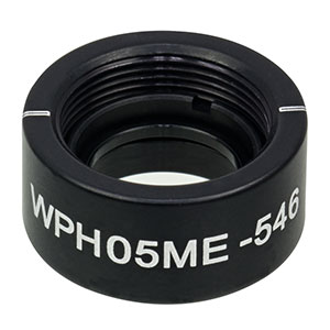 WPH05ME-546 - Ø1/2in Mounted Polymer Zero-Order Half-Wave Plate, SM05-Threaded Mount, 546 nm