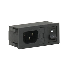 EC1AC - AC Power Inlet with On/Off Switch and Fuse Holder