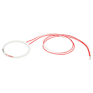 HT19R2 - 19 W Metal Ceramic Ring Heater with 10 kΩ Thermistor, 50 mm OD, 43 mm ID