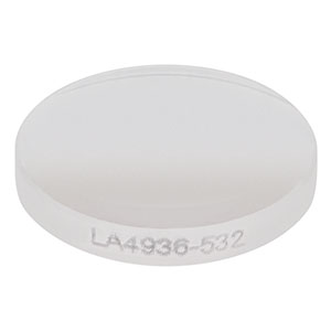 LA4936-532 - f = 30 mm, Ø1/2in UVFS Plano-Convex Lens, 532 nm V-Coat