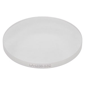LA4236-532 - f = 125 mm, Ø1in UVFS Plano-Convex Lens, 532 nm V-Coat