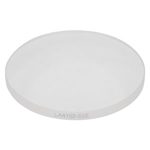 LA4102-532 - f = 200 mm, Ø1in UVFS Plano-Convex Lens, 532 nm V-Coat