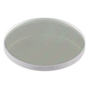 LA4663-1550 - f = 1000 mm, Ø1in UVFS Plano-Convex Lens, 1550 nm V-Coat