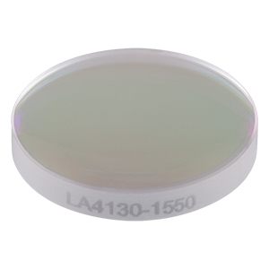 LA4130-1550 - f = 40 mm, Ø1/2in UVFS Plano-Convex Lens, 1550 nm V-Coat