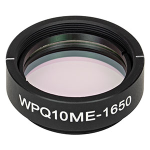 WPQ10ME-1650 - Ø1in Mounted Polymer Zero-Order Quarter-Wave Plate, SM1-Threaded Mount, 1650 nm