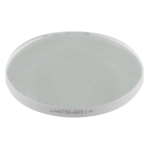 LA4716-405 - f = 750 mm, Ø1in UVFS Plano-Convex Lens, 405 nm V-Coat