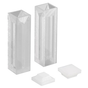 CV10Q7F - 700 µL Micro Fluorescence Cuvette with Cap, 10 mm Path Length, 2 Pack