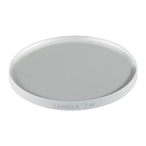 LA4663-A - f = 1000 mm, Ø1in UVFS Plano-Convex Lens, ARC: 350 - 700 nm