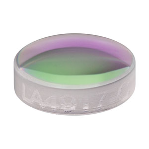 LA4917-C - f = 15 mm, Ø6 mm UVFS Plano-Convex Lens, ARC: 1050 - 1700 nm