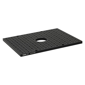 MSB2328 - Aluminum Breadboard for LCC7201B, 230 mm x 280 mm x 9.5 mm, Ø50 mm Access Hole, 8-32 and 1/4in-20 Taps