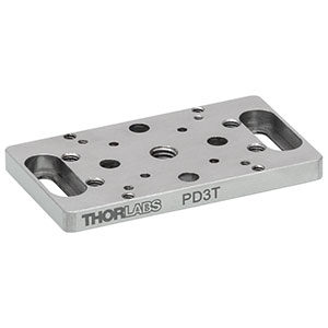 PD3T - Adapter Plate for 50 mm Piezo Inertia Stage, 5 mm Thick, Imperial