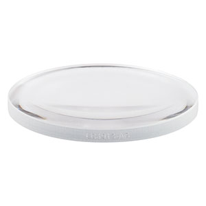 LB4913-AB - f = 125 mm, Ø1in UV Fused Silica Bi-Convex Lens, AR Coating: 400 - 1100 nm