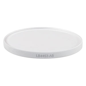 LB4453-AB - f = 500 mm, Ø1in UV Fused Silica Bi-Convex Lens, AR Coating: 400 - 1100 nm