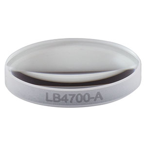LB4700-A - f = 40 mm, Ø1/2in UV Fused Silica Bi-Convex Lens, AR Coating: 350 - 700 nm