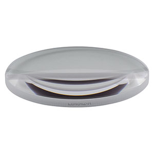 LB4842-A - f = 200 mm, Ø2in UV Fused Silica Bi-Convex Lens, AR Coating: 350 - 700 nm