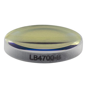 LB4700-B - f = 40 mm, Ø1/2in UV Fused Silica Bi-Convex Lens, AR Coating: 650 - 1050 nm