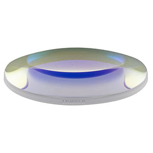 LB4553-B - f = 75 mm, Ø2in UV Fused Silica Bi-Convex Lens, AR Coating: 650 - 1050 nm