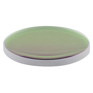 LB4282-C - f = 200 mm, Ø1in UV Fused Silica Bi-Convex Lens, AR Coating: 1050 - 1700 nm