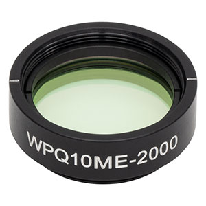 WPQ10ME-2000 - Ø1in Mounted Polymer Zero-Order Quarter-Wave Plate, SM1-Threaded Mount, 2000 nm