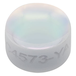 LC4573-YAG - f = -10 mm, Ø6 mm UV Fused Silica Plano-Concave Lens, 532 / 1064 nm V-Coating