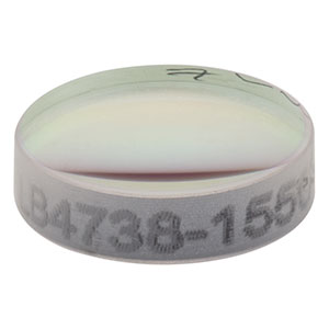 LB4738-1550 - f = 20 mm, Ø6 mm UV Fused Silica Bi-Convex Lens, 1550 nm V-Coating