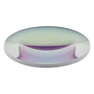 LB4553-1550 - f = 75 mm, Ø2in UV Fused Silica Bi-Convex Lens, 1550 nm V-Coating